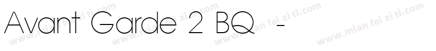 Avant Garde 2 BQ字体字体转换
